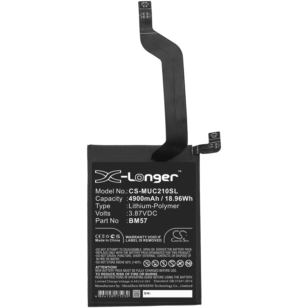 Compatible battery replacement for Poco BM57