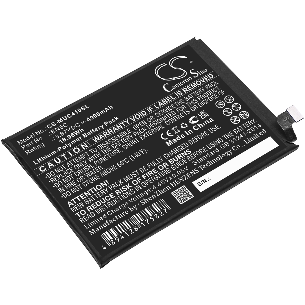 Compatible battery replacement for Redmi BN5C