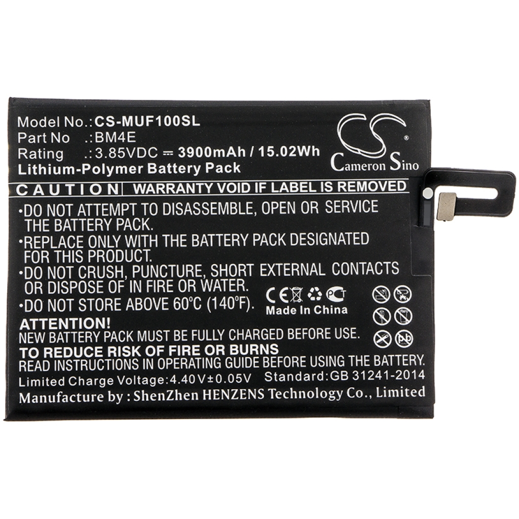 Compatible battery replacement for Xiaomi BM4E