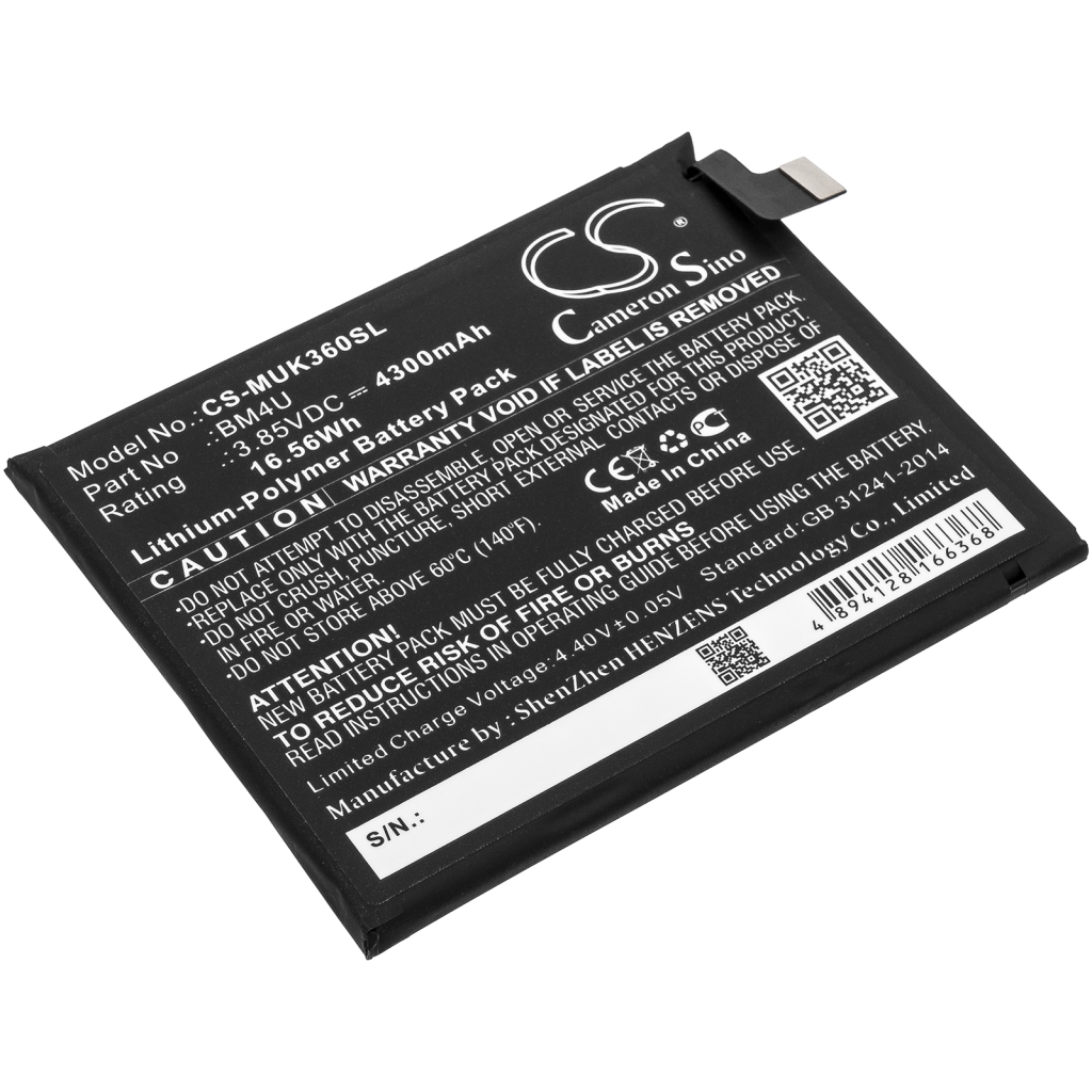 Compatible battery replacement for Redmi BM4U