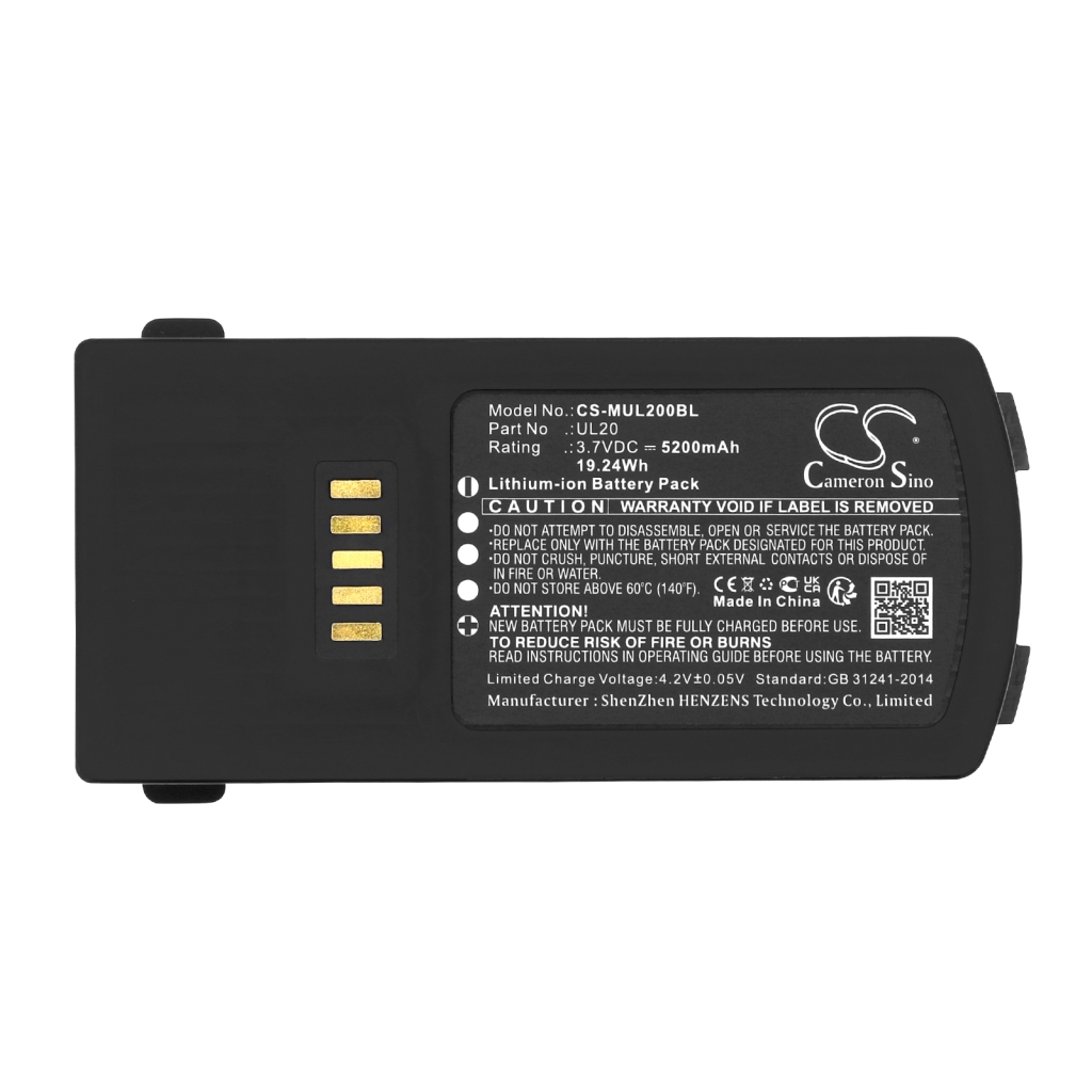 Code à barres, Scanner Batterie du scanner M3 Mobile CS-MUL200BL