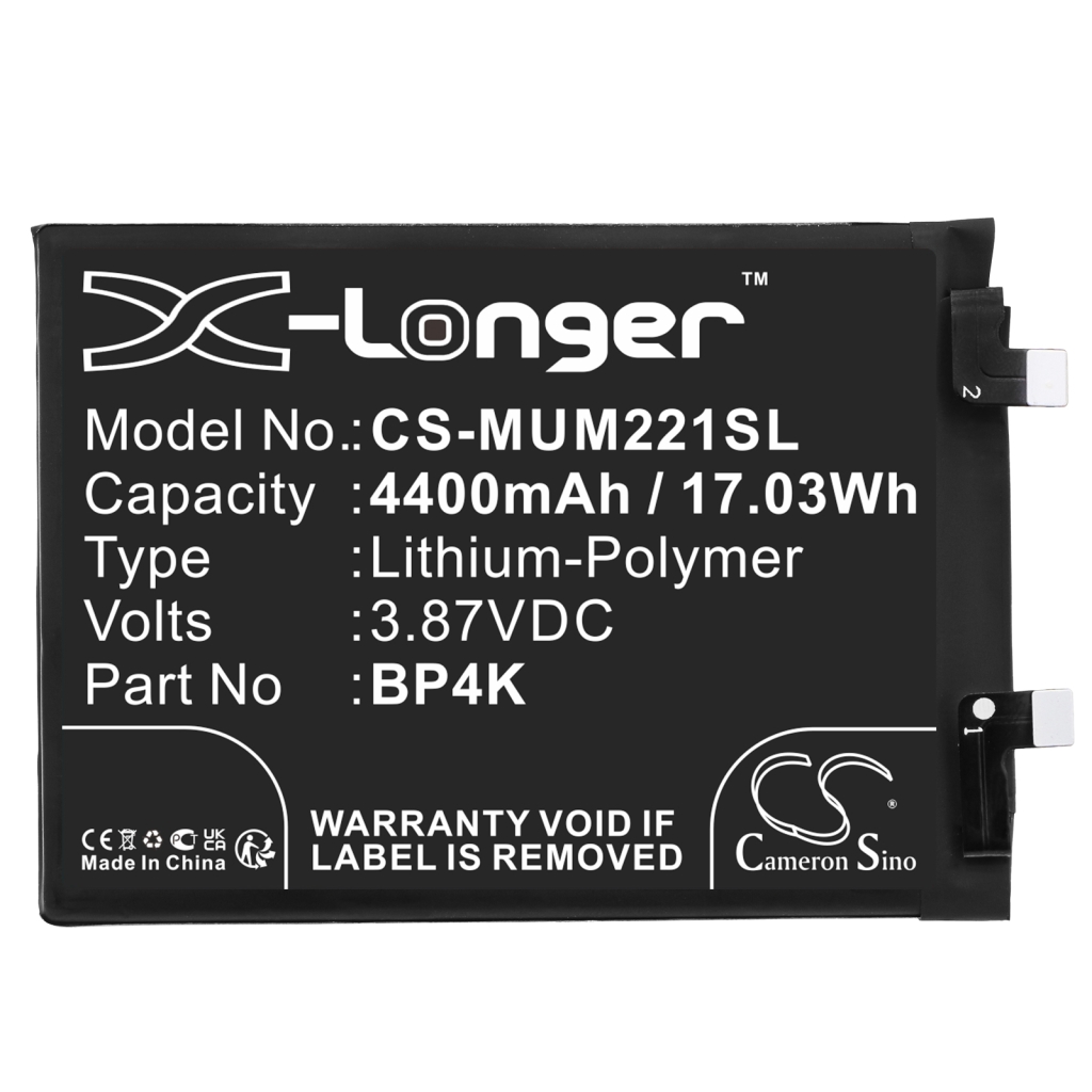 Compatible battery replacement for Xiaomi BP4K