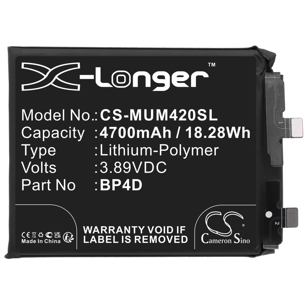 Compatible battery replacement for Xiaomi BP4D