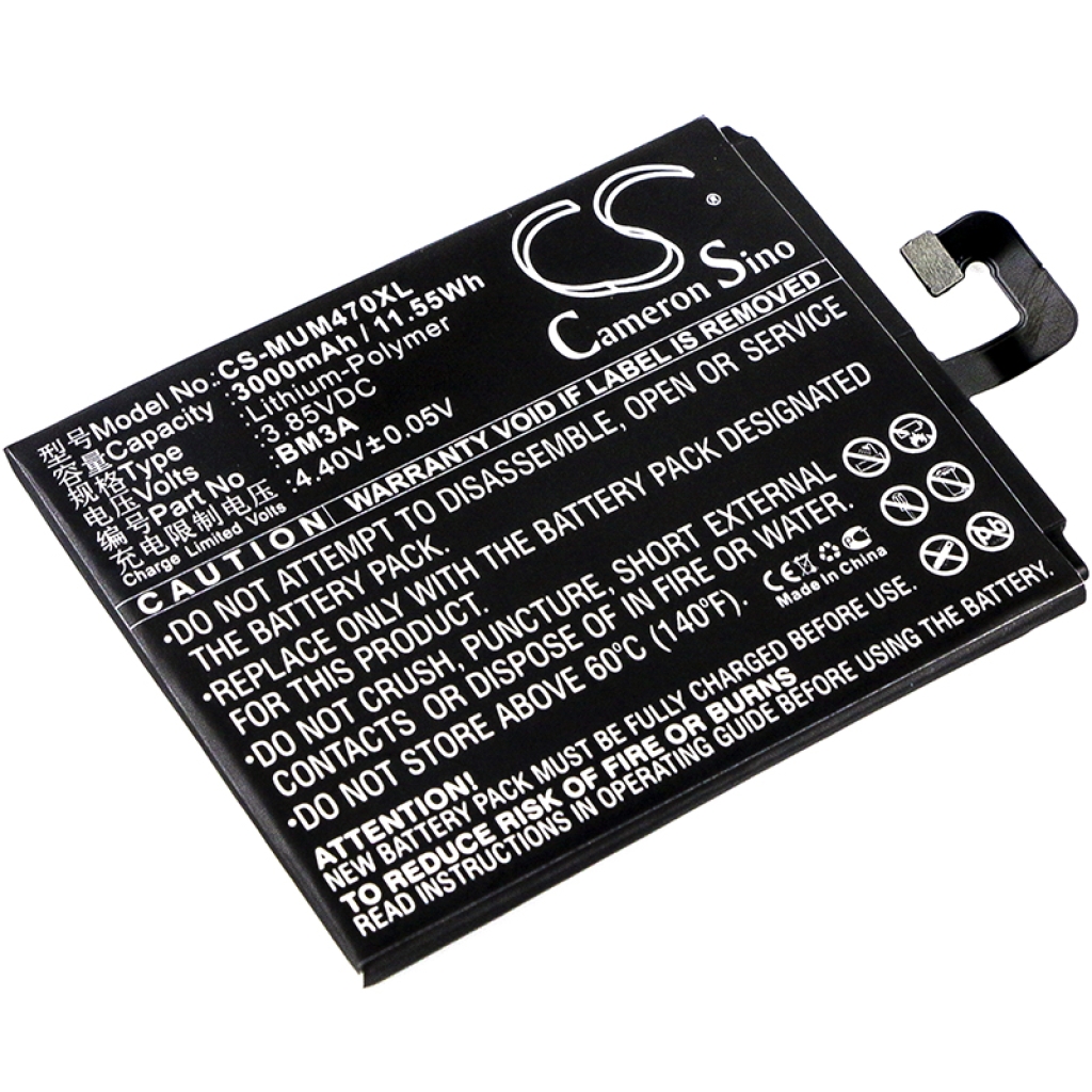 Compatible battery replacement for Xiaomi BM3A