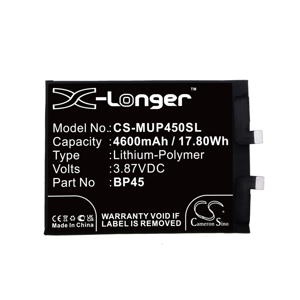 Compatible battery replacement for Xiaomi BP45