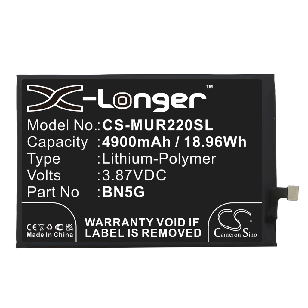 Compatible battery replacement for Xiaomi BN5G