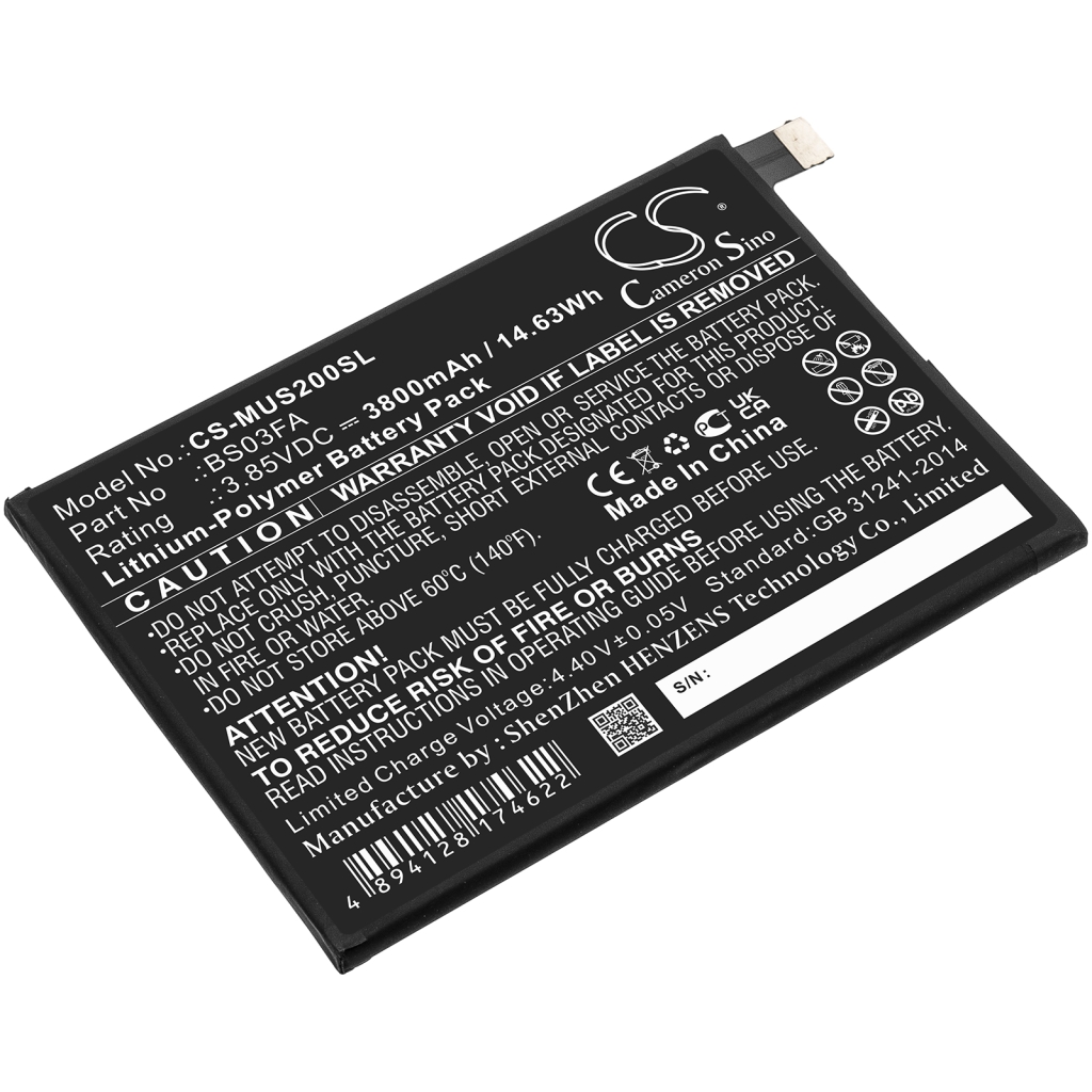 Remplacement de batterie compatible pour Xiaomi BS03FA