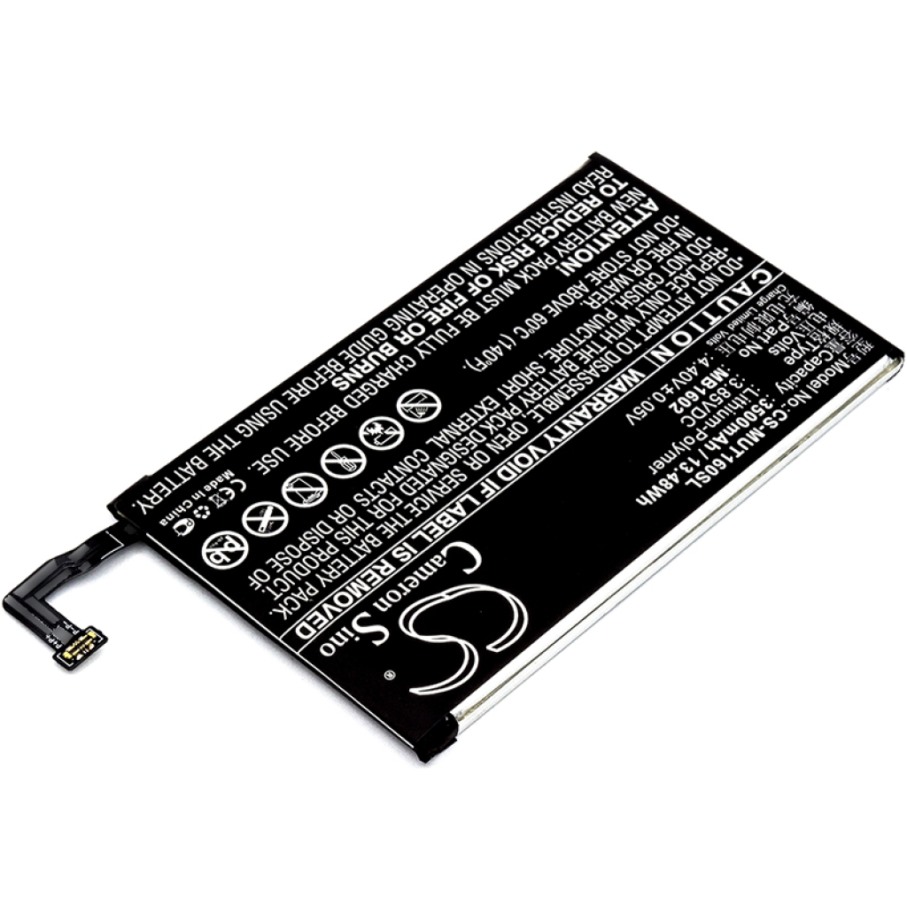 Compatible battery replacement for Meitu MB1602