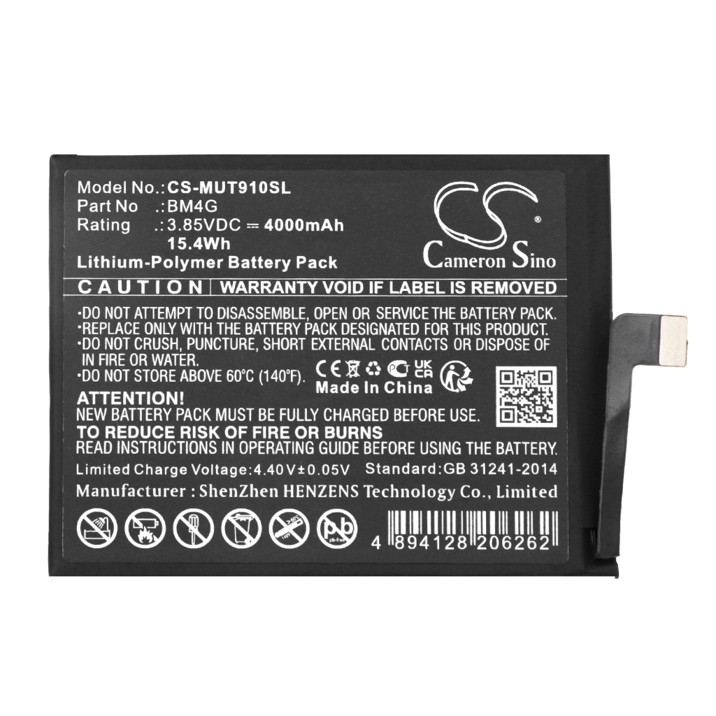 Mobile Phone Battery Xiaomi CS-MUT910SL