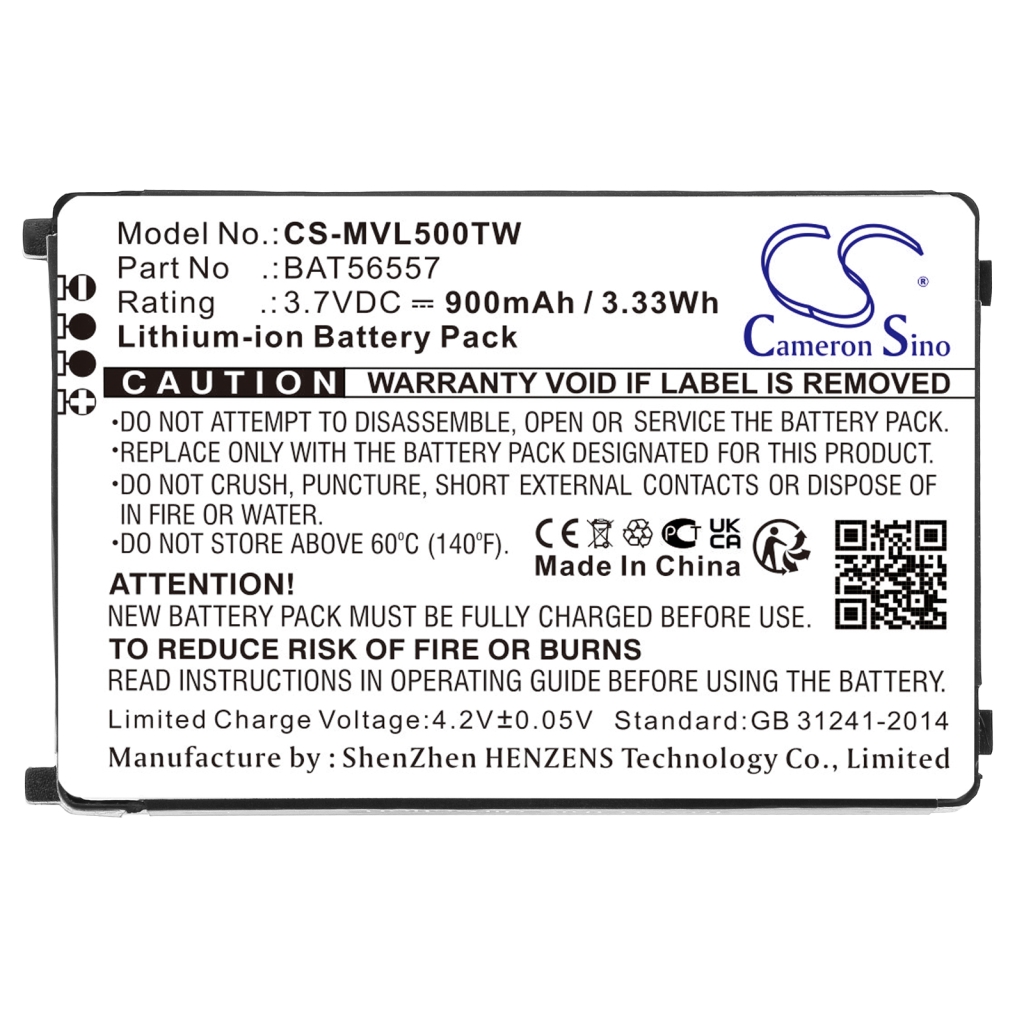 Batterie radio bidirectionnelle Motorola CLS1410 (CS-MVL500TW)