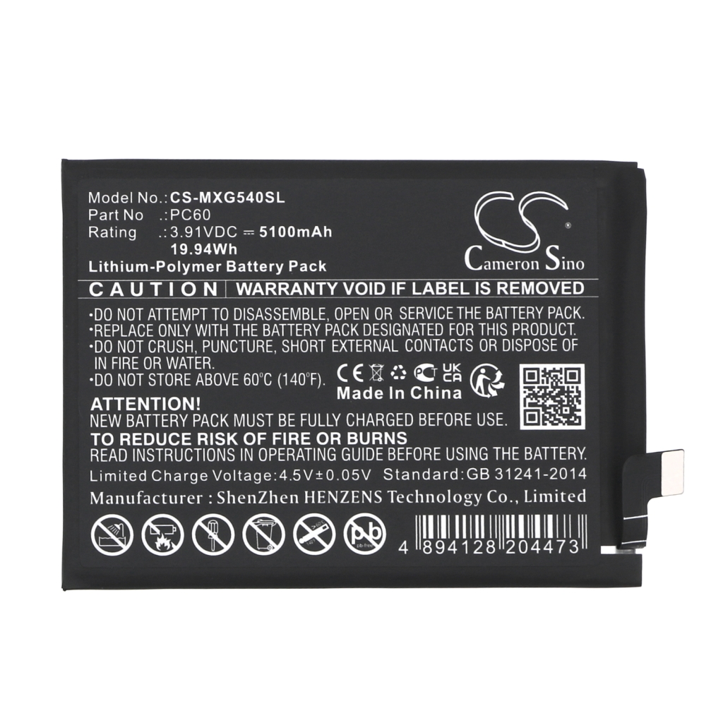 Batteries Remplace PC60