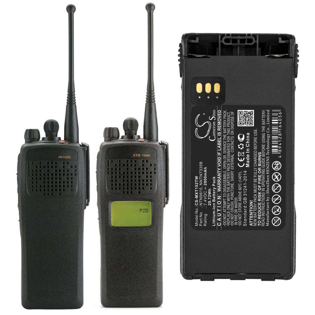 Batterie radio bidirectionnelle Motorola CS-MXT152TW