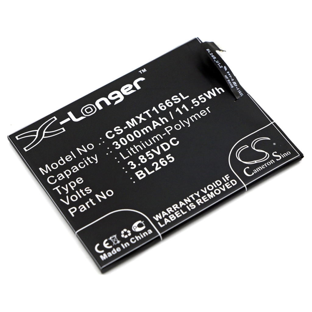 Compatible battery replacement for Motorola BL265