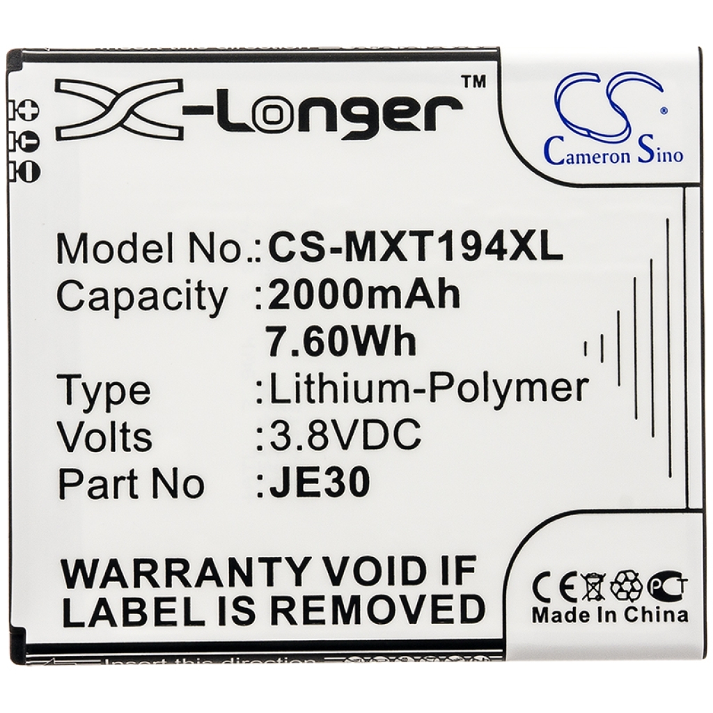 Compatible battery replacement for Motorola JE30