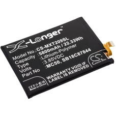 Remplacement de batterie compatible pour Motorola MC50,SB18C87844