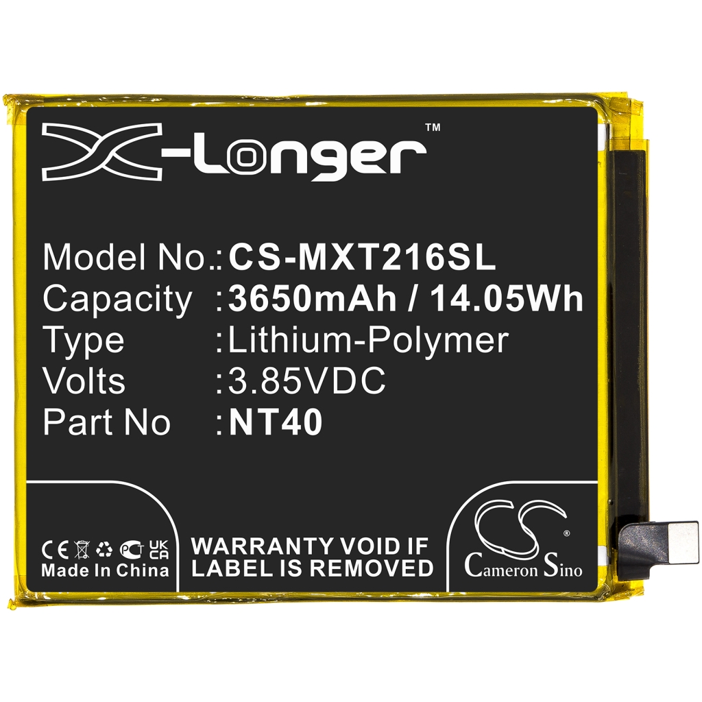 Compatible battery replacement for Motorola NT40