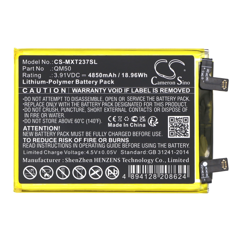 Batterie de téléphone portable Motorola CS-MXT237SL