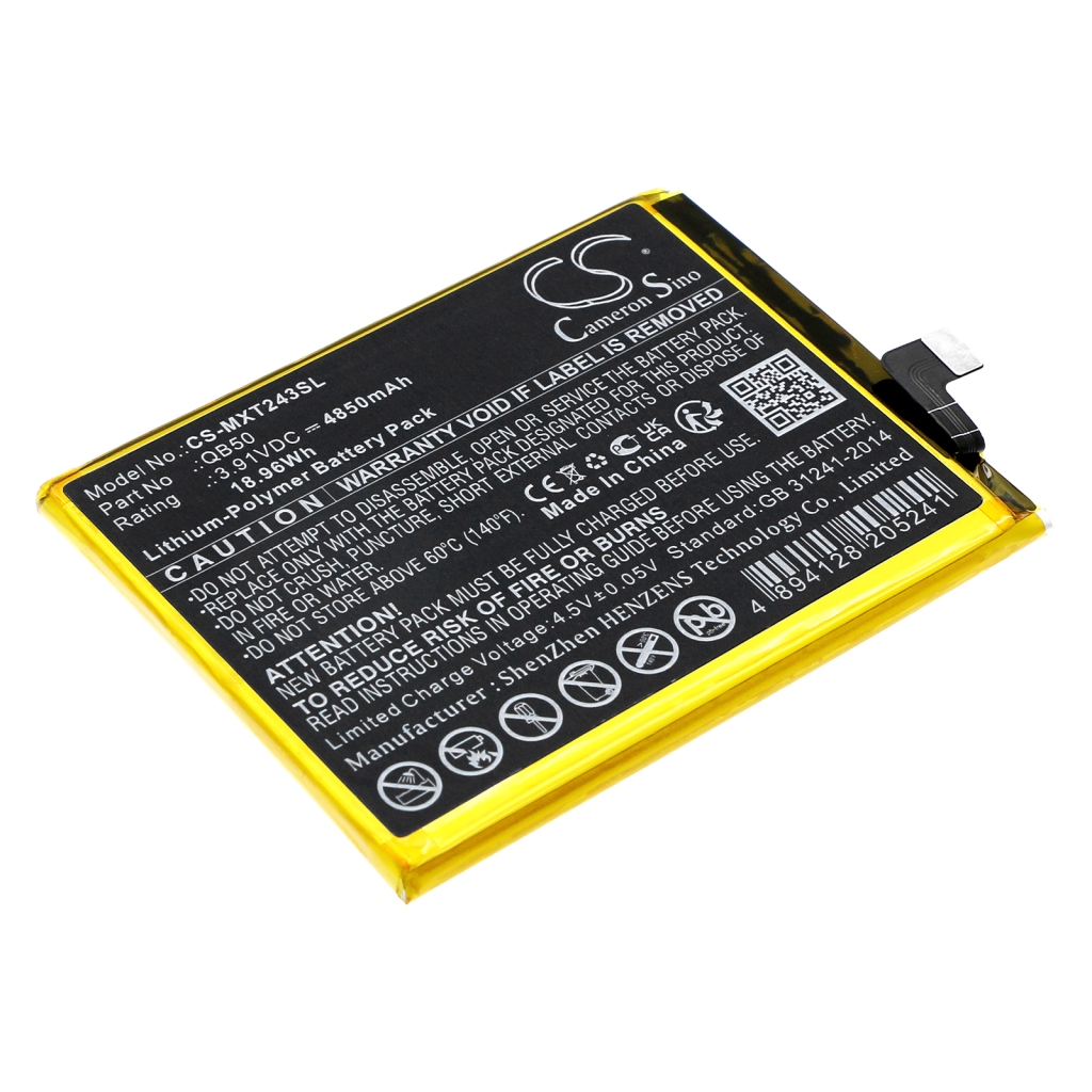 Remplacement de batterie compatible pour Motorola QB50