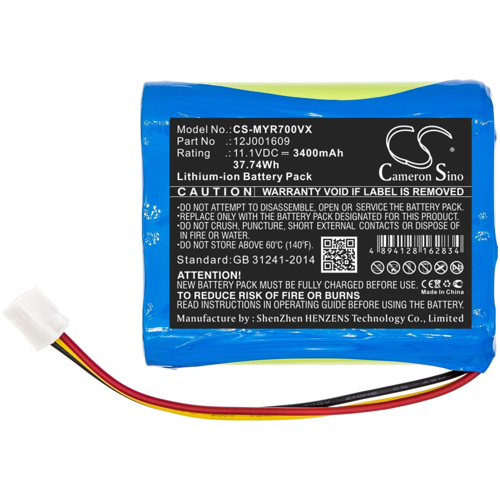 Compatible battery replacement for Moneual 12J001609