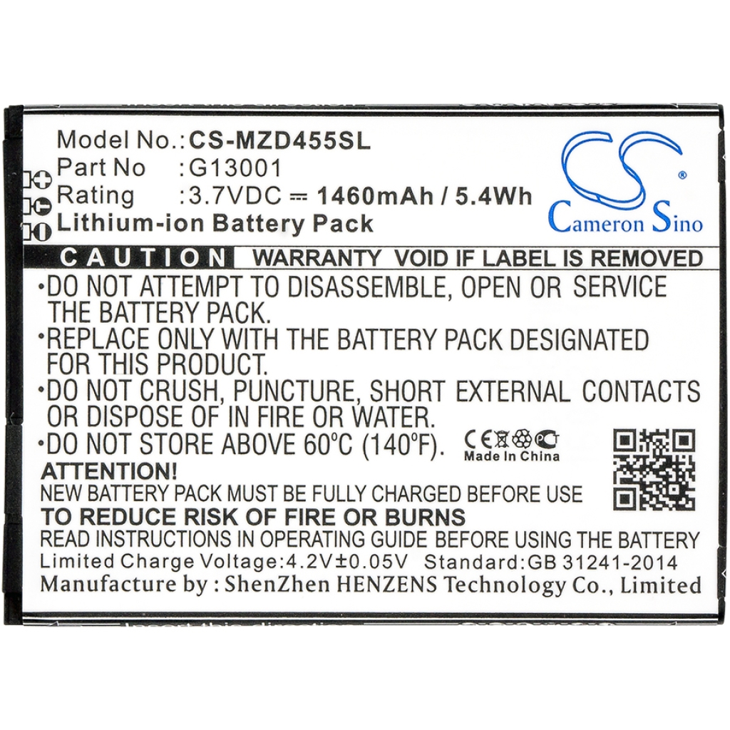 Battery Replaces G13001