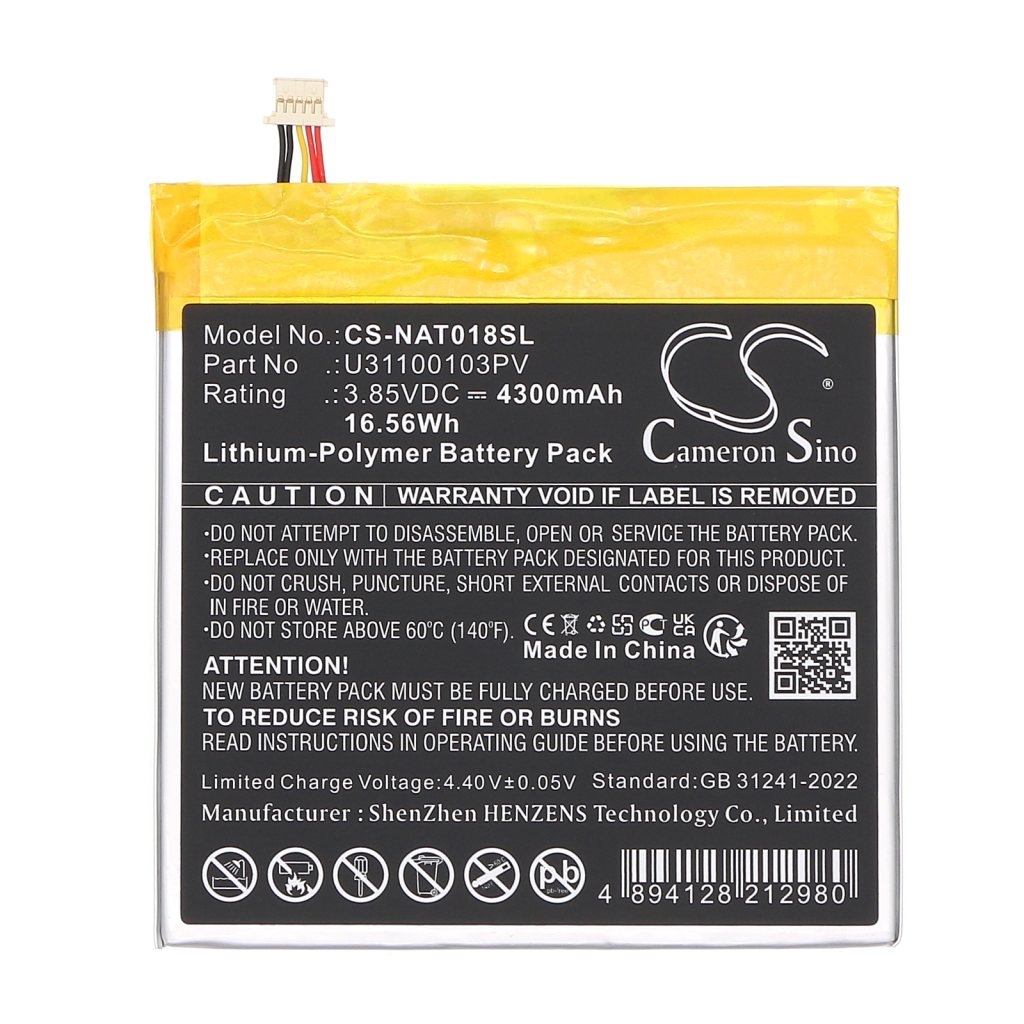 Tablet Battery Onn CS-NAT018SL