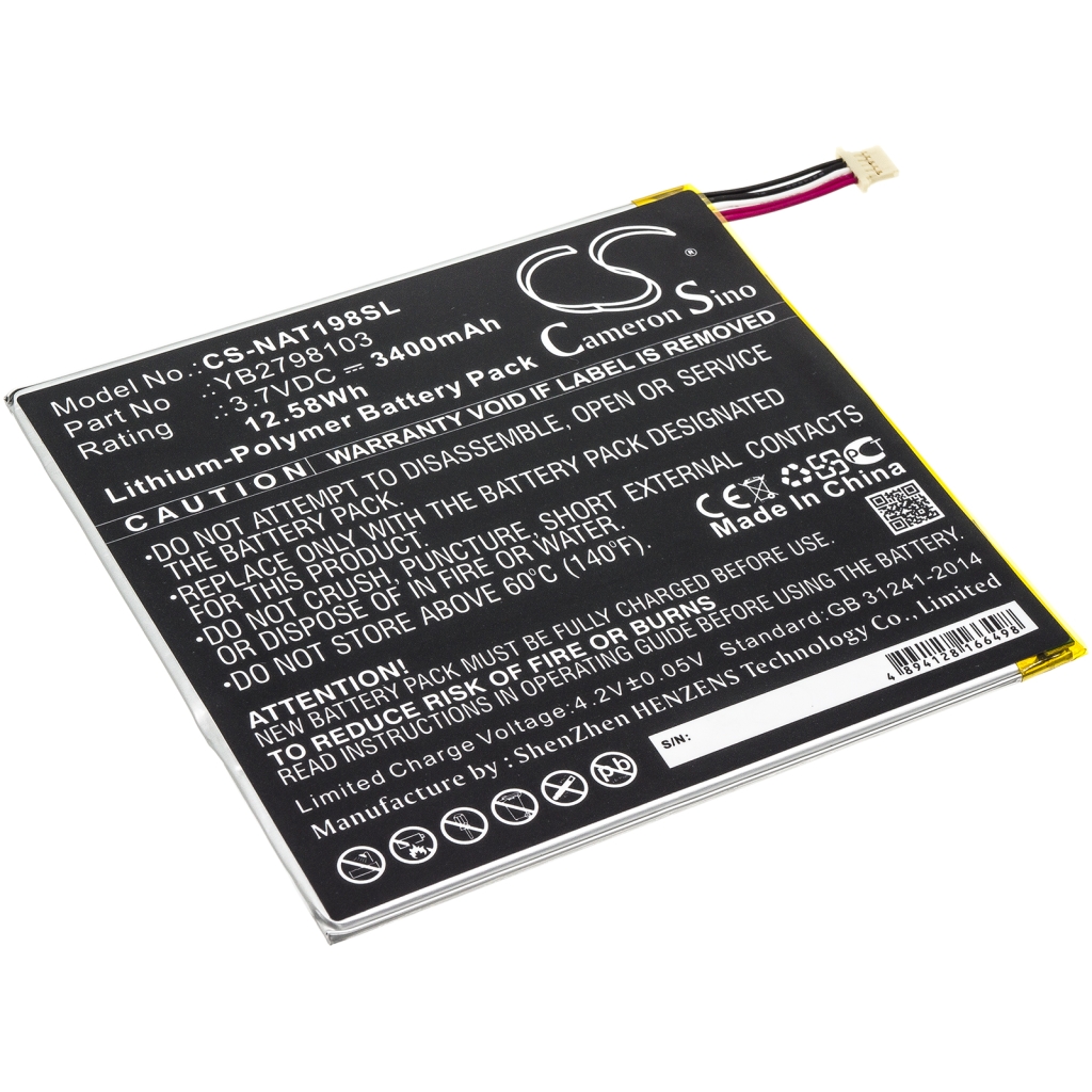 Tablette Batterie Onn CS-NAT198SL