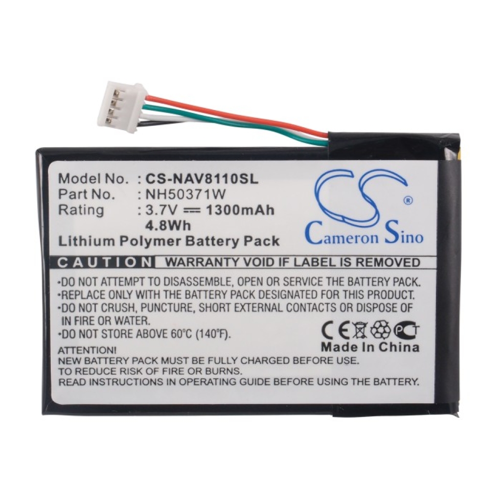 Compatible battery replacement for Navigon 761NH50371W