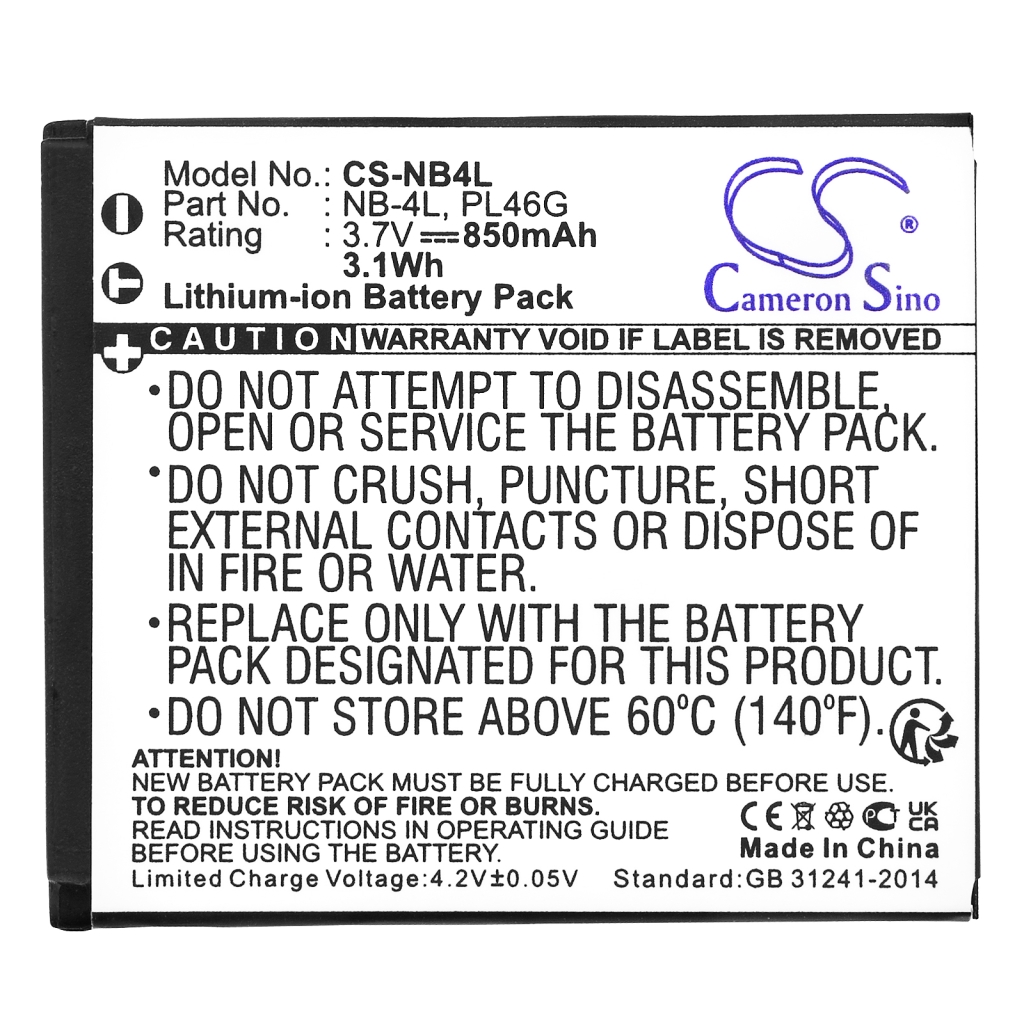 Camera Battery Canon CS-NB4L