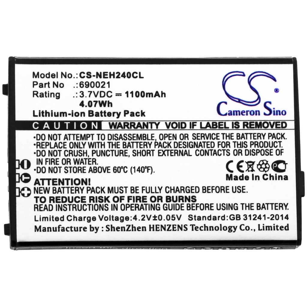 NEC Cordless Phone Battery CS-NEH240CL