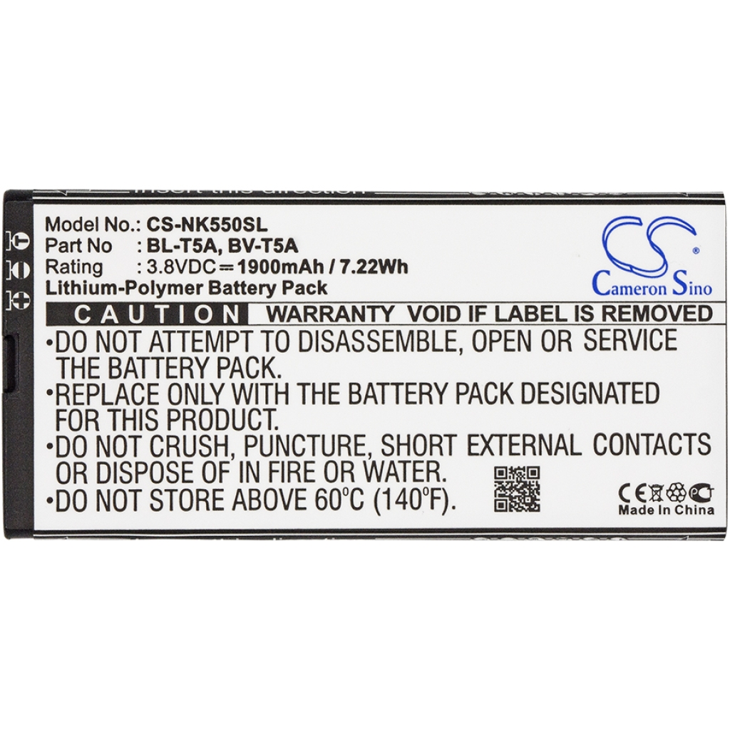 Mobile Phone Battery Microsoft CS-NK550SL