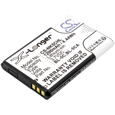 Compatible battery replacement for Nokia BL-5C,BL-5C-H,BL-5CA,BL-6SP