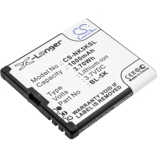 Compatible battery replacement for Nokia BL-5K,BL7203