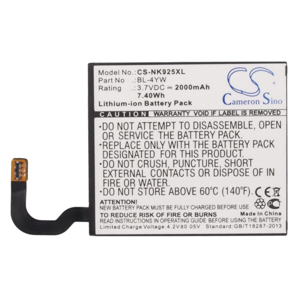 Mobile Phone Battery Microsoft CS-NK925XL