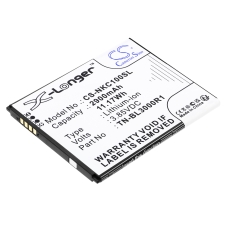 Remplacement de batterie compatible pour Nokia  TN-BL3000R1