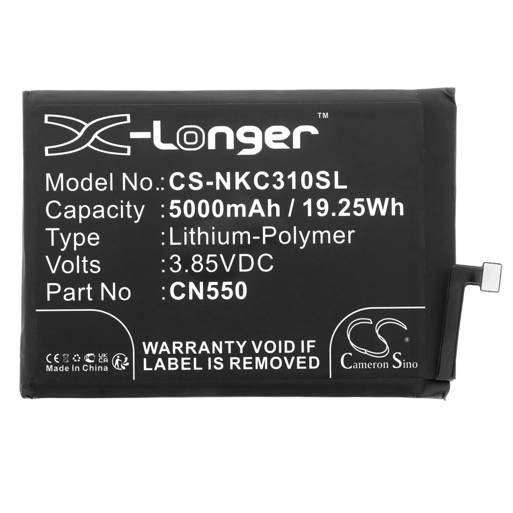 Compatible battery replacement for Nokia CN550