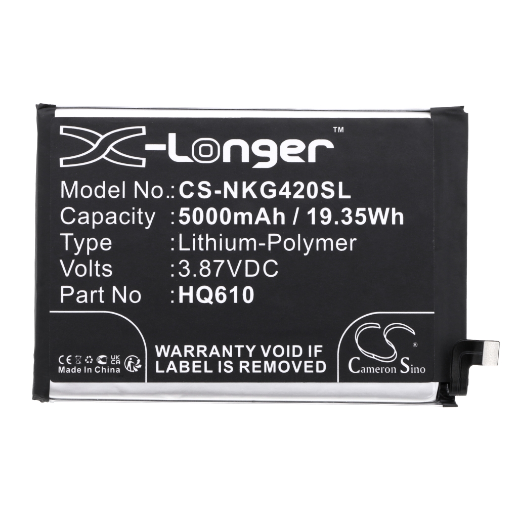 Compatible battery replacement for Nokia HQ610