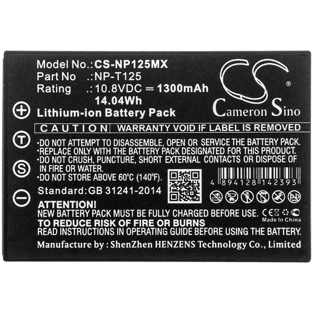 Batterie de l'appareil photo FUJIFILM Medium Format GFX