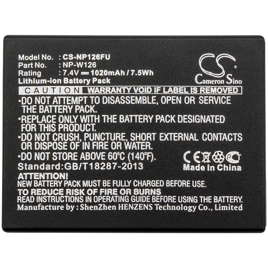 Battery Replaces NP-W126