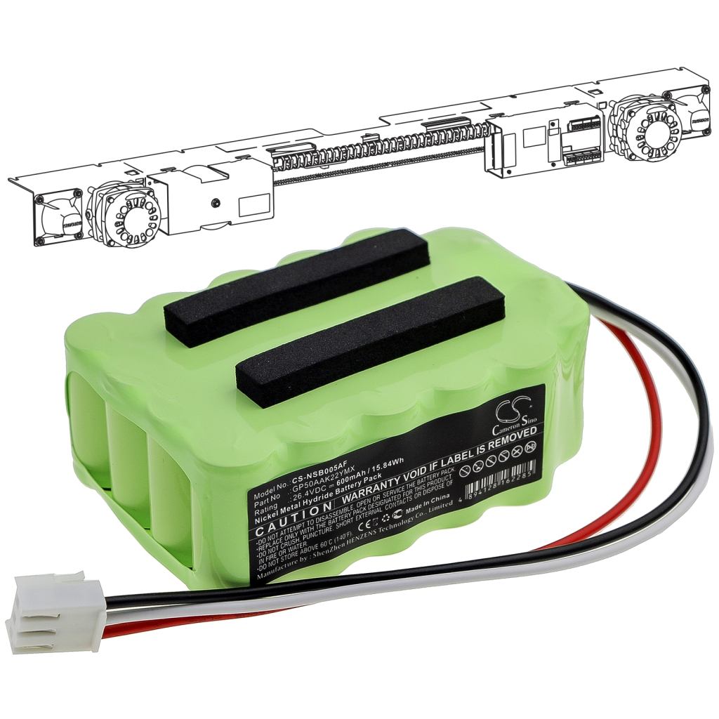 Batteries Remplace GP50AAK22YMX