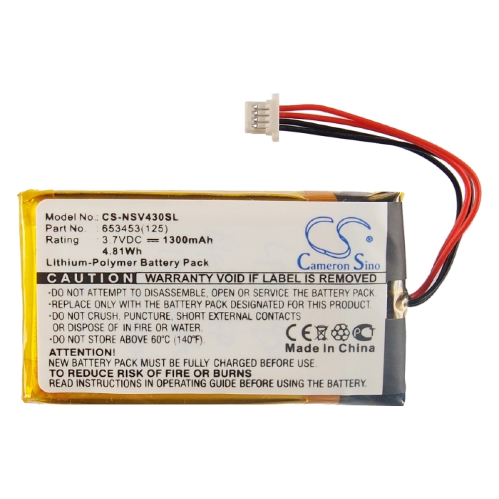 Compatible battery replacement for INSIGNIA 653453(125)