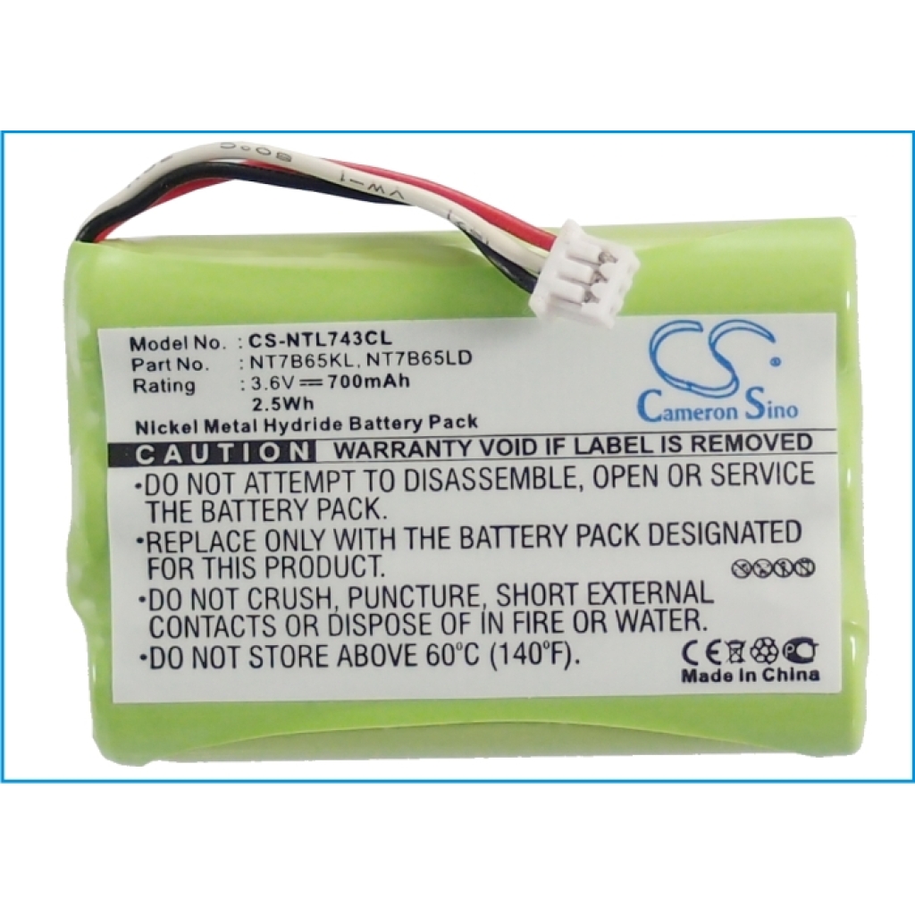 Batteries Remplace NTTQ47KAE6 and NT7B80BXE6