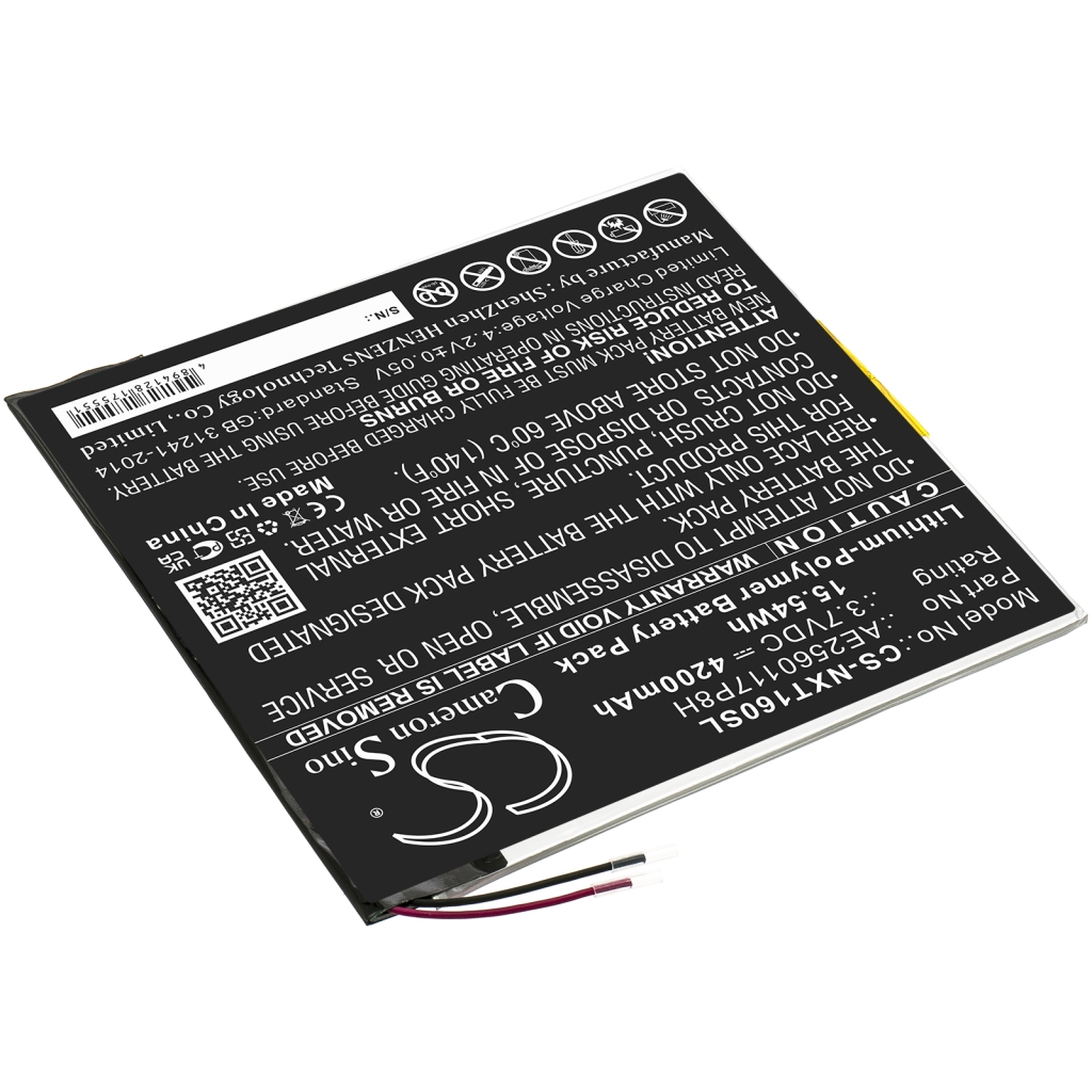 Compatible battery replacement for Nextbook AE2560117P8H