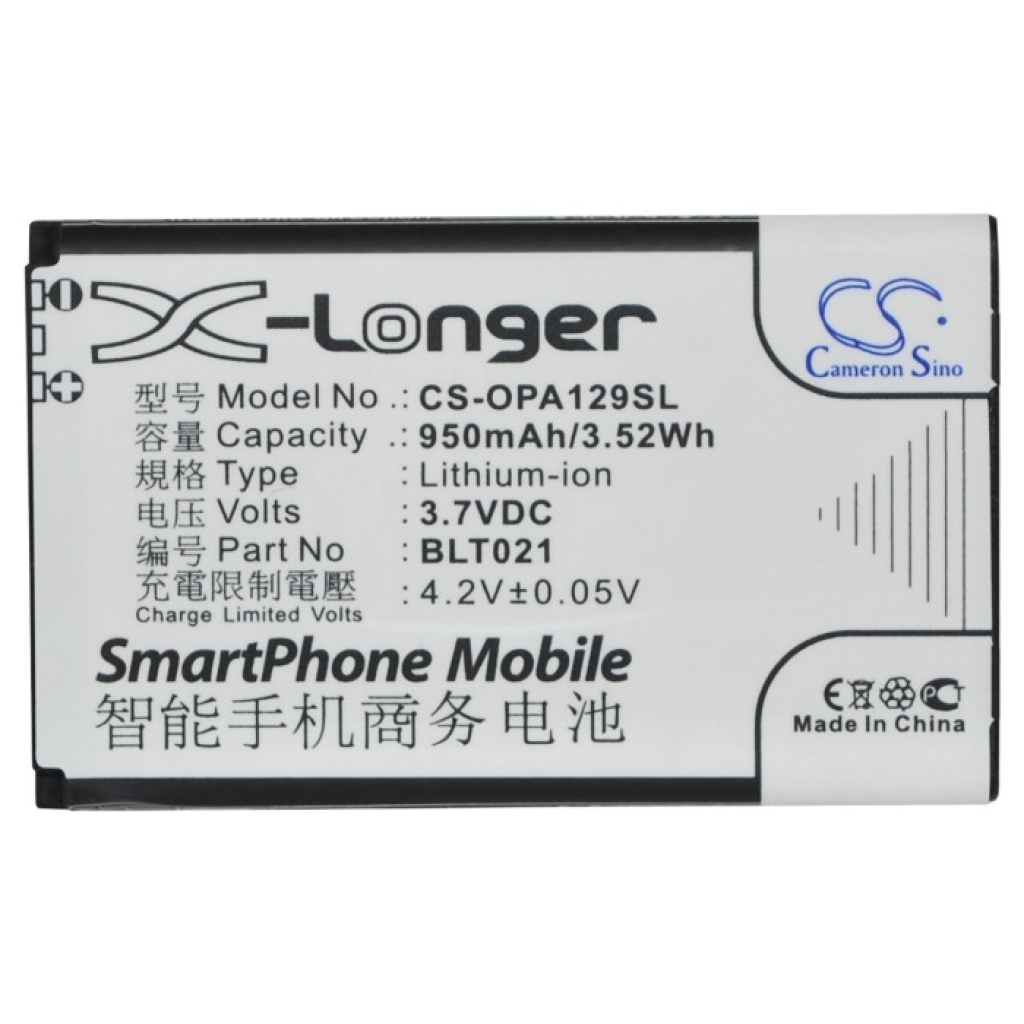 Compatible battery replacement for OPPO BLT021