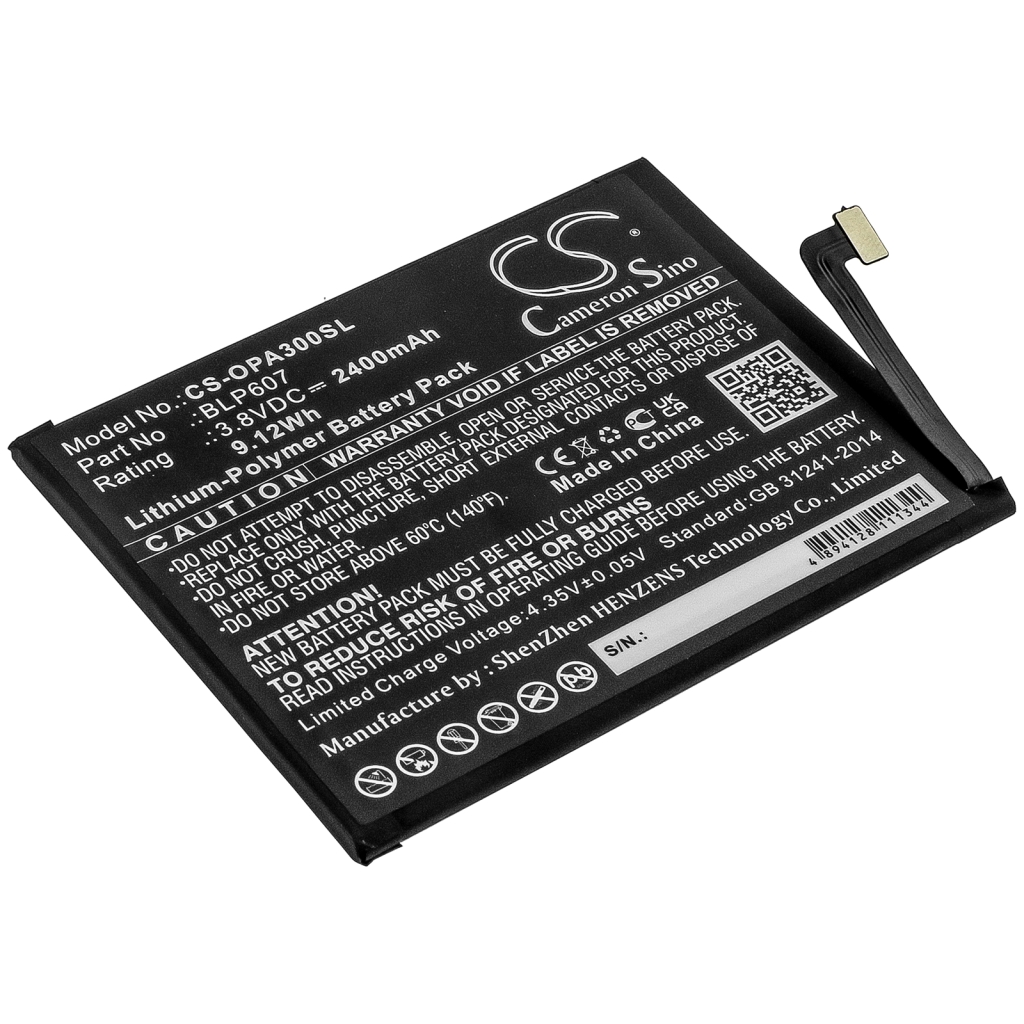 Remplacement de batterie compatible pour Oneplus BLP607