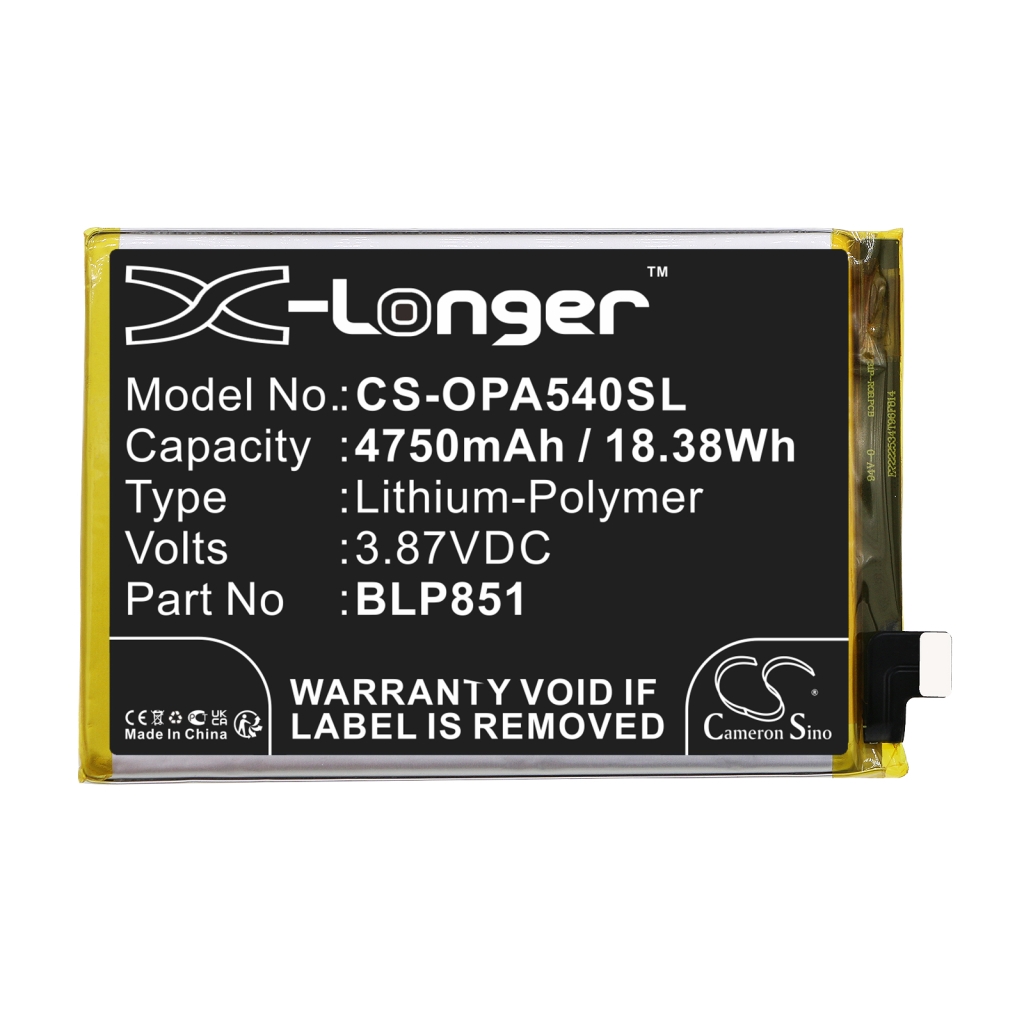 Compatible battery replacement for OPPO BLP851