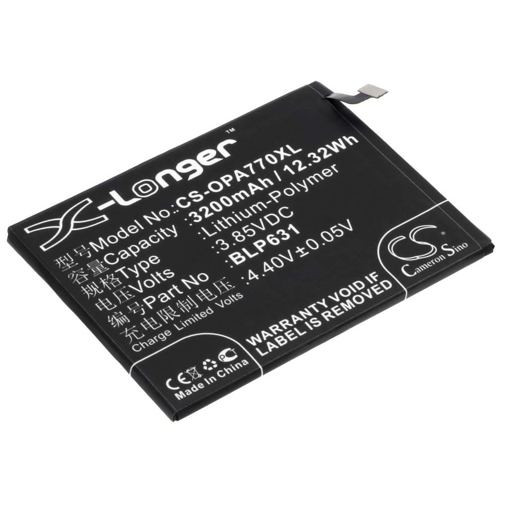 Compatible battery replacement for OPPO BLP631