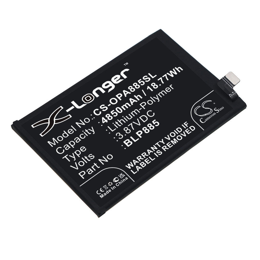 Compatible battery replacement for OPPO BLP885