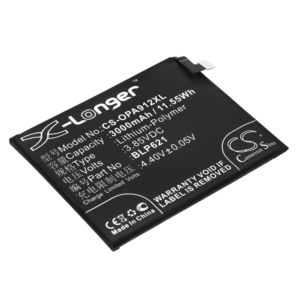 Compatible battery replacement for OPPO BLP621