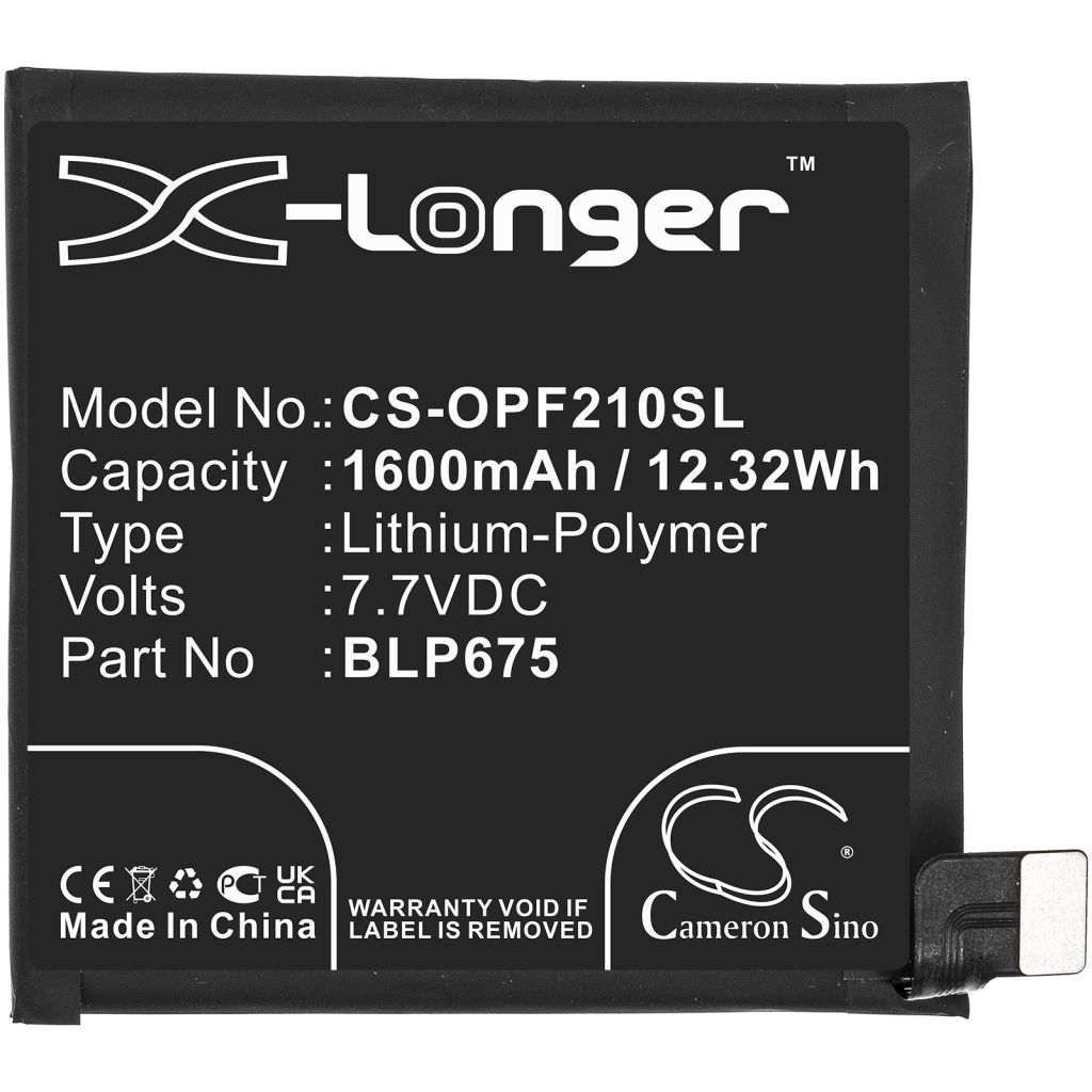 Compatible battery replacement for OPPO BLP675