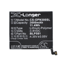 Compatible battery replacement for OPPO BLP581